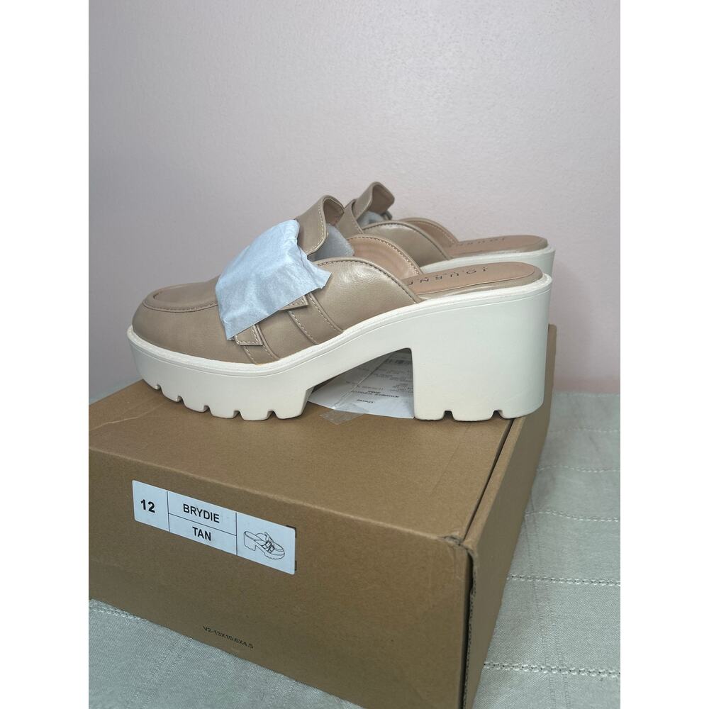 Journee Collection Brydie Women's Tan Platform Mule Pump Tru Comfort Foam Sz 12 - Picture 10 of 14